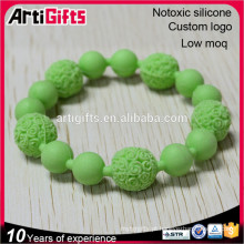 Free samples new products fashion silicone bead wrist bands